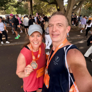 Peter and Christy Thiel HOKA half marathon
